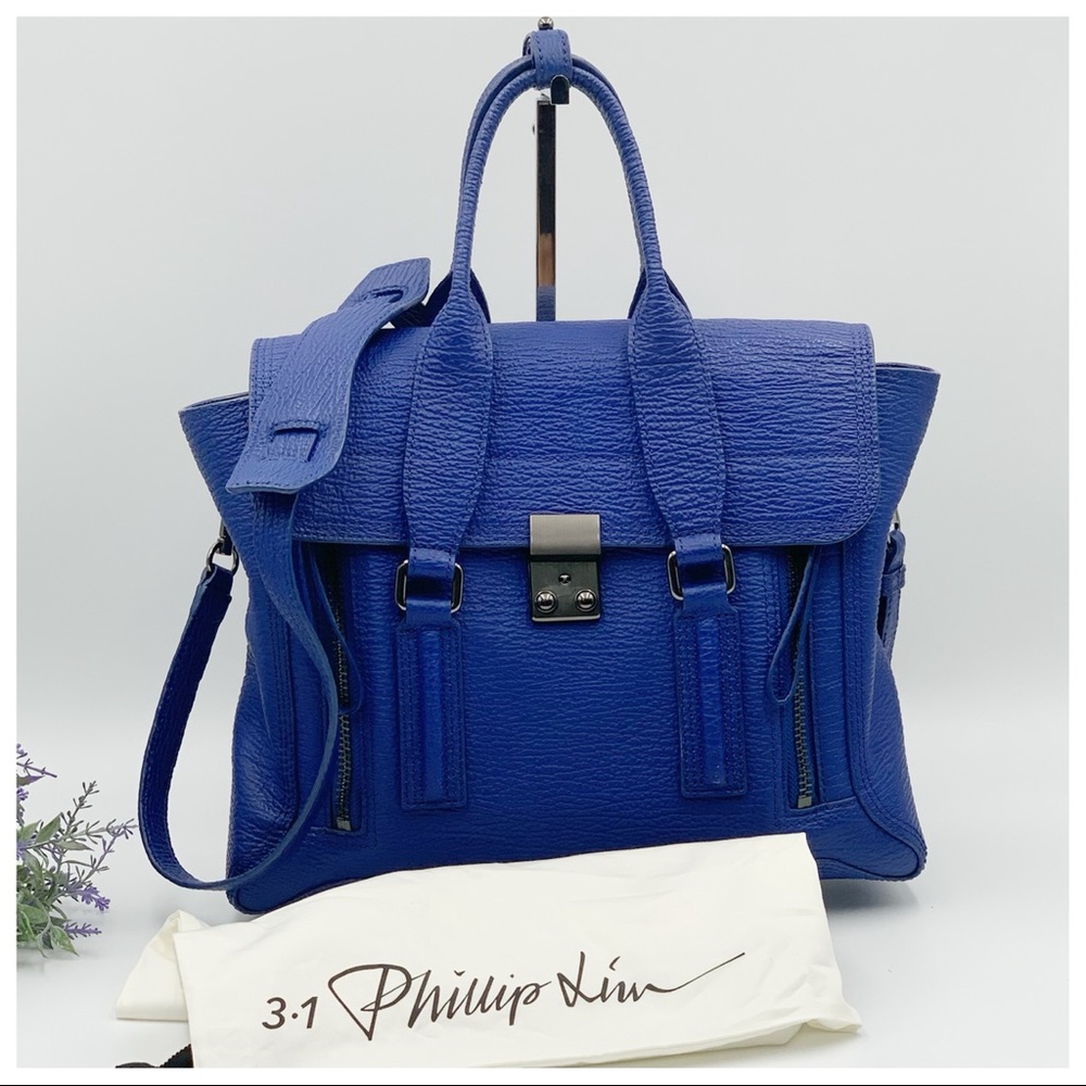 3.1 PHILLIP LIM Medium Pashli Satchel Cobalt Blue